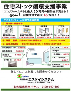 住宅ストック循環支援事業　補助金　制度　エスケイシステム